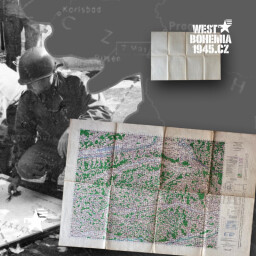 Originální mapa W-7 BRAUNAU AUSTRIA 1943